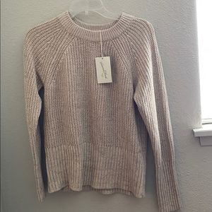 Tan/Cream color Knit Sweater